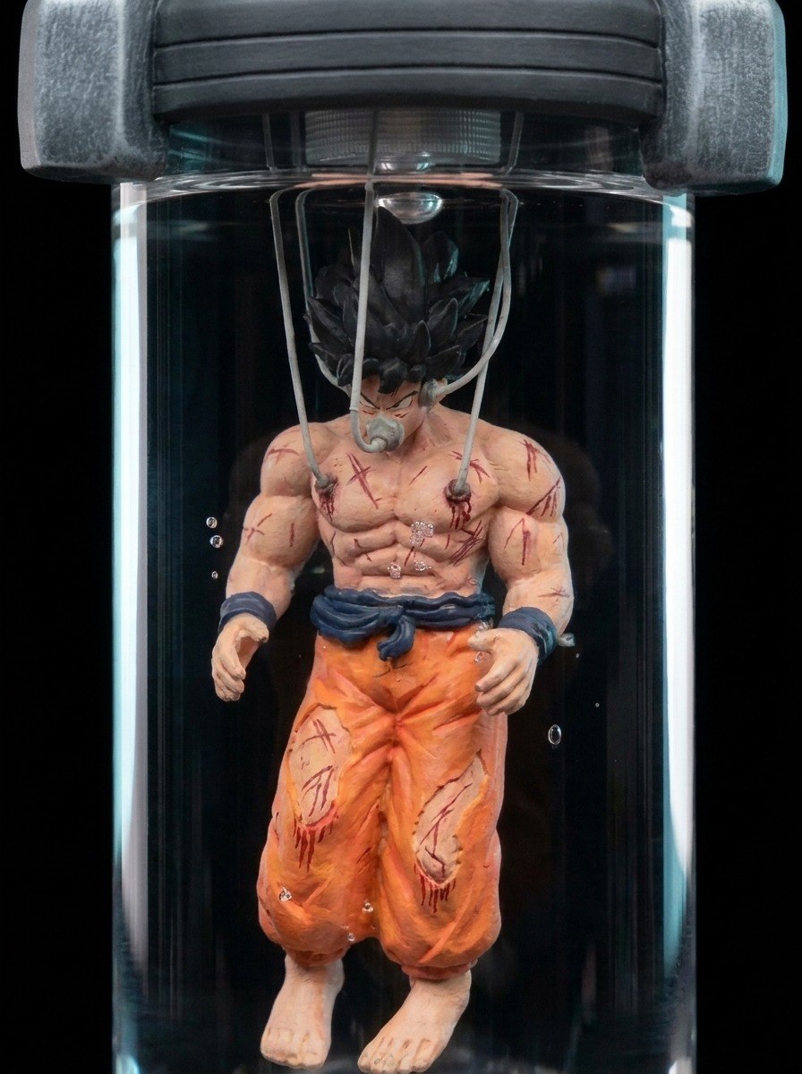 Cápsula de Recuperación Saiyan — Figura Dragon Ball Z