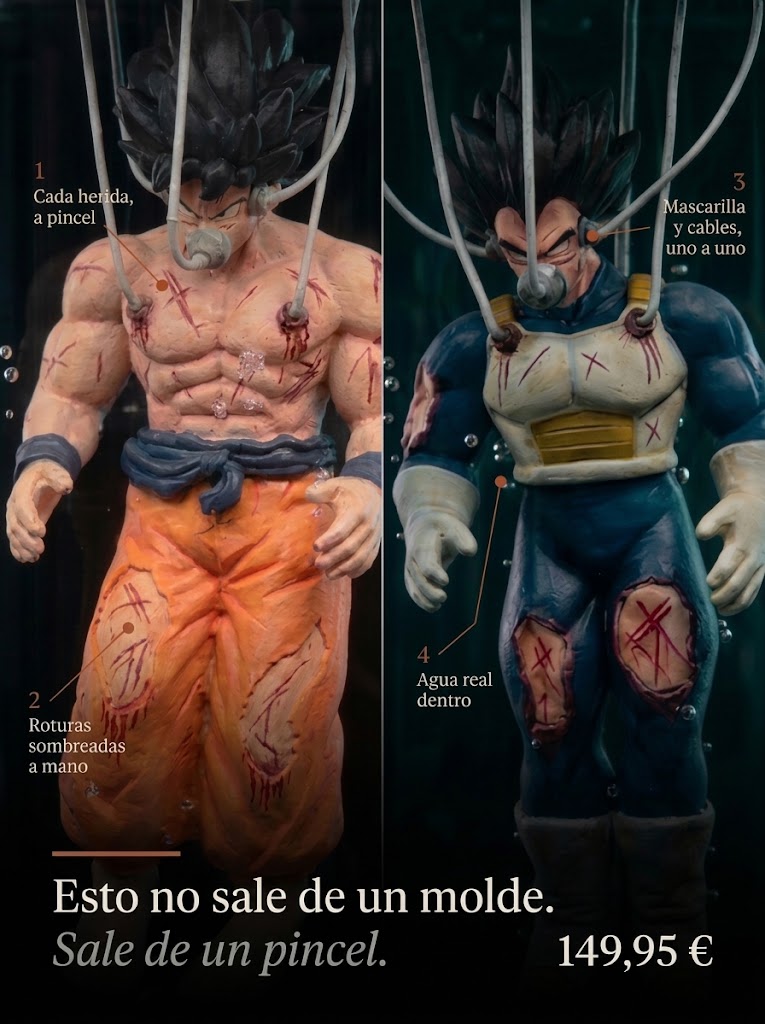 Cápsula de Recuperación Saiyan — Figura Dragon Ball Z